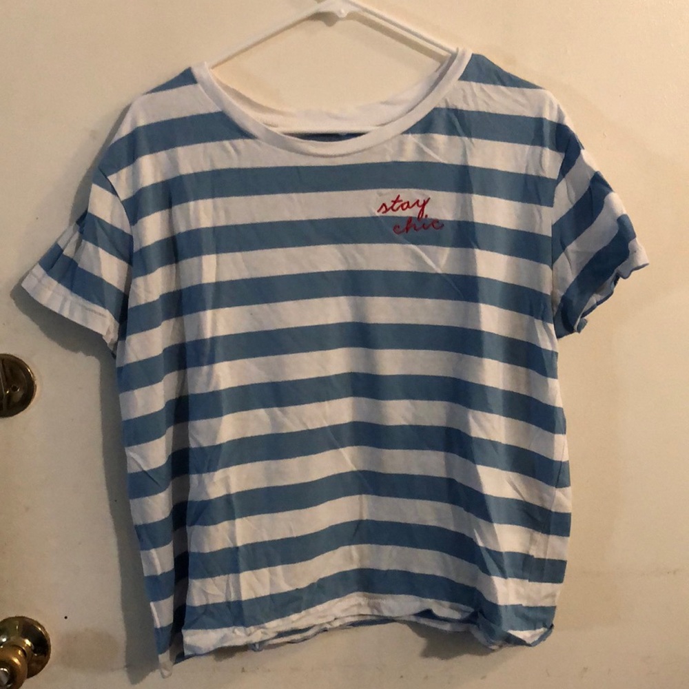 Fifth Sun Striped Crop Top
